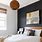 Black Accent Wall in Bedroom