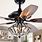 Black Ceiling Fan with Light and Remote
