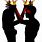 Black King and Queen Clip Art