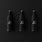Black Matte Bottles with White Writing