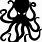 Black Octopus Silhouette