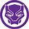 Black Panther Logo Purple