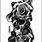 Black Rose Skull Tattoo