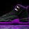 Black and Purple Sneakers