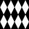 Black and White Harlequin Pattern
