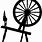 Black and White Spinning Wheel