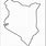 Blank Kenya Map