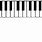 Blank Piano Keyboard