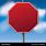 Blank Red Stop Sign