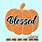 Blessed Pumpkin SVG