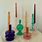 Blown Glass Candle Holders