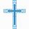 Blue Baptism Cross