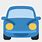 Blue Car Emoji