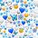 Blue Emoji Wallpaper