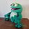 Blue Frog Puppet