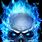 Blue Ghost Flames Skull