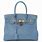Blue Hermes Bag