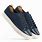 Blue Leather Sneakers for Men