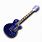 Blue Les Paul Guitar