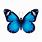 Blue Monarch Butterfly Clip Art