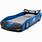 Blue Race Car Bed