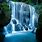 Blue Waterfall Desktop Wallpaper