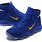 Blue and Gold Basketball Shoes