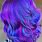 Blue and Purple Hair Color