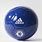 Blue and White Adidas Soccer Ball