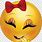 Blushing Female Emoji