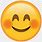 Blushing Smile Emoji