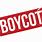 Boycott Stamp PNG