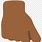 Brown Middle Finger Emoji