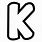 Bubble Letter K Font