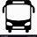 Bus Icon Black and White