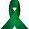 Cancer Ribbon PNG Green