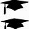 Cap and Gown Clip Art Black and White