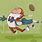 Cartoon Football Fumble