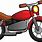 Cartoon Motorcycle Front