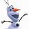 Cartoon Olaf From Frozen