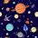 Cartoon Outer Space Planets
