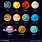 Cartoon Planets in Order