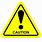 Caution Decal