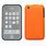 Cell Phone with Orangr Cover