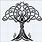 Celtic Tree Stencil