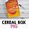 Cereal Box Crafts