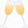 Champagne Glasses Clinking Clip Art