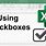 Checkbox Symbol Excel