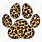 Cheetah Paw Print Clip Art