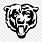 Chicago Bears Black and White